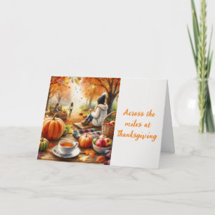 Carte de vacances de Thanksgiving Across the Miles
