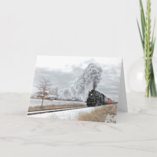 Carte de vacances de train de vacances