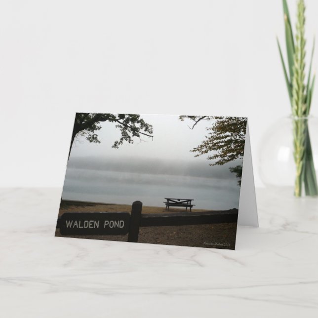 Carte de vacances d'étang de Walden - regardez (Devant)