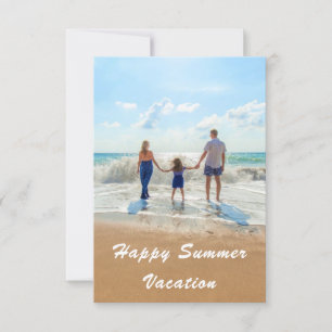 Carte de vacances d'été Votre photo préférée et vo