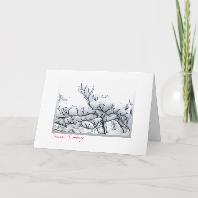 Carte de vacances d'hiver du Michigan (Devant)