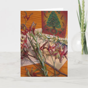 Carte de vacances d'hiver : "Joyeux Noël, avec