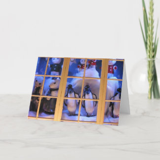 Carte de vacances d'hiver : "Magie de fenêtre "