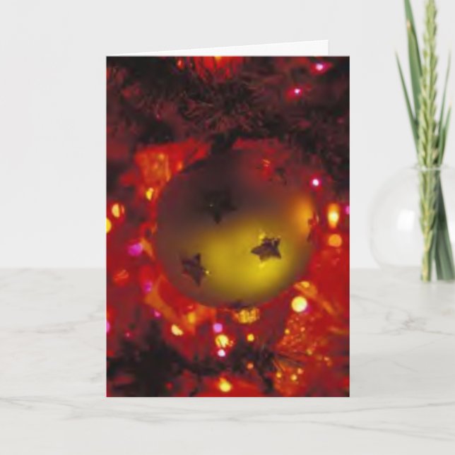 Carte de vacances d'hiver : "Un ornement " (Devant)