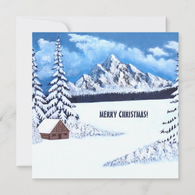 Carte de vacances d'hiver Wonder Flat (Devant)