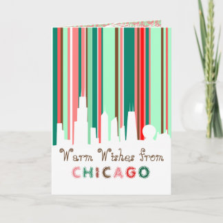 Carte de vacances d'horizon de Chicago meilleurs