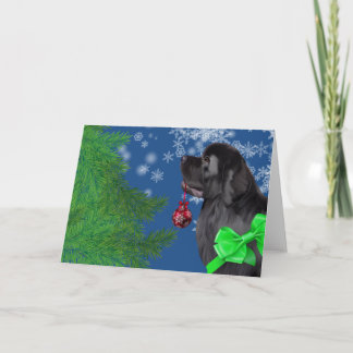 Carte de vacances d'ornement de Noël de