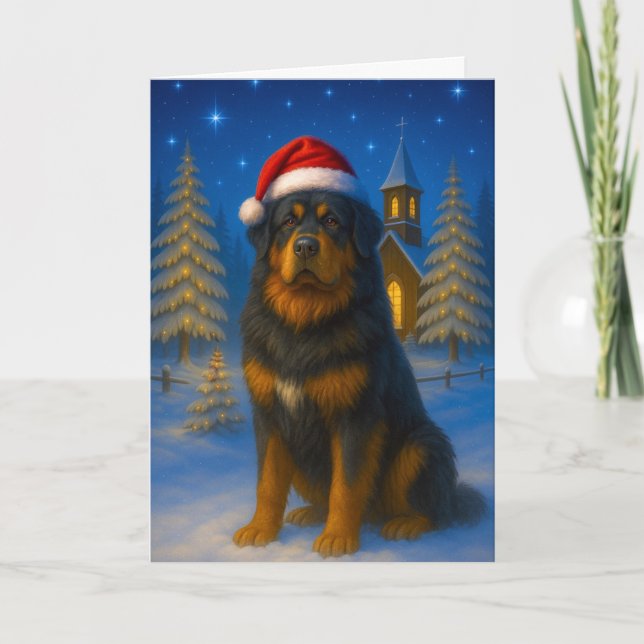 Carte de vacances du Mastiff Tibétain (Devant)