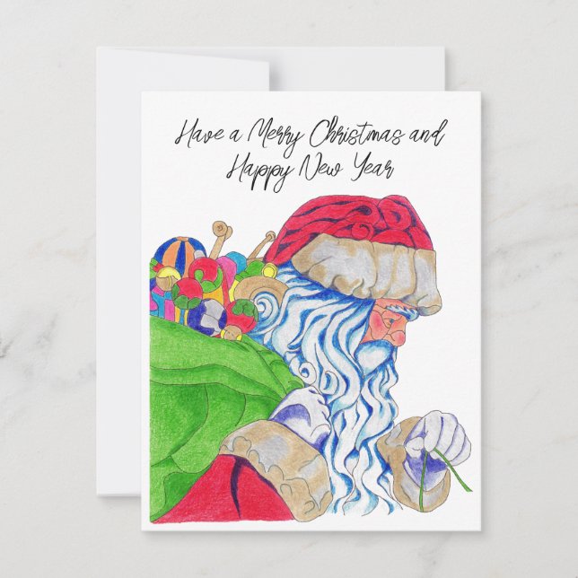 Carte de vacances du Père Noël (Devant)