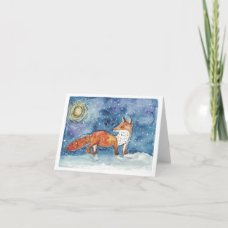 Carte de vacances du renard