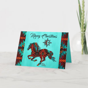 Carte de vacances du sud-ouest du cheval