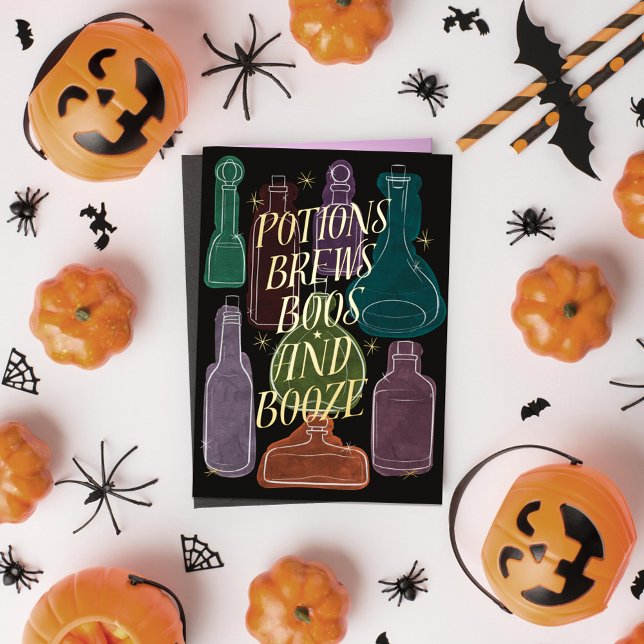 Carte De Vacances En Aluminium Boos et Brews Gold (Créateur téléchargé)