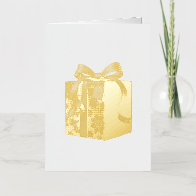 Carte De Vacances En Aluminium Christmas Gift (Recto)