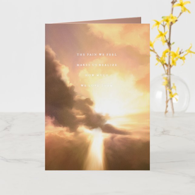 Carte De Vacances En Aluminium Combien Nous Les Aimons Sympathie (Fleur jaune)