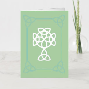 Carte De Vacances En Aluminium Croix celtique et citation de St. Patrick   Plié