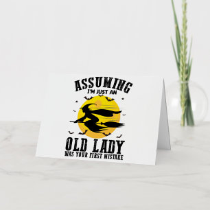Carte De Vacances En Aluminium En supposant que je suis juste une vieille dame ét