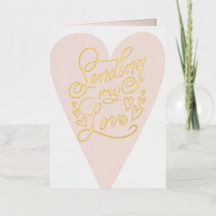 Carte De Vacances En Aluminium Envoi de mon coeur d'amour