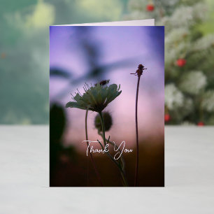 Carte De Vacances En Aluminium Fleurs romantiques Boho – Fantaisie botanique Merc