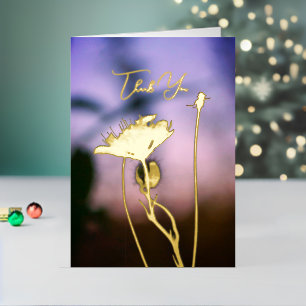 Carte De Vacances En Aluminium Fleurs romantiques Boho – Fantaisie botanique Merc