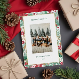 Carte De Vacances En Aluminium Jardin de Noël  