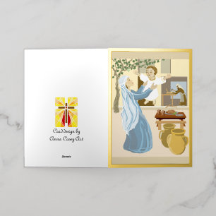 Carte De Vacances En Aluminium Jésus toute notre joie et nos bénédictions