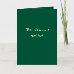 Carte De Vacances En Aluminium Joyeux Noël vert plaine solo arrière - plan vacanc