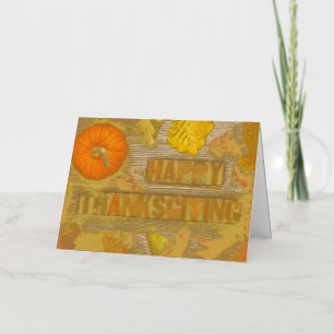 Carte De Vacances En Aluminium Lait séchée Bon thanksgiving citrouille SlipperyJo