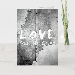 Carte De Vacances En Aluminium L'amour de SlipperyJoe n'a pas de couleur de peau