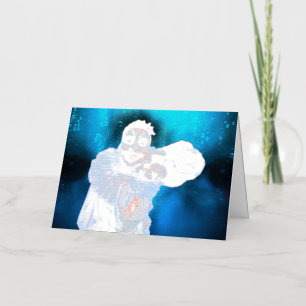 Carte De Vacances En Aluminium Le clown sinistre d'Halloween de SlipperyJoe endui