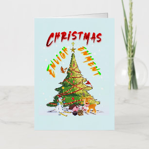 Carte De Vacances En Aluminium Lumière de Noël