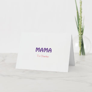 Carte De Vacances En Aluminium Mama happy mothers retro purple add name text vint