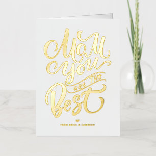 Carte De Vacances En Aluminium Maman Tu Es La Meilleure   Bonne fête des mères