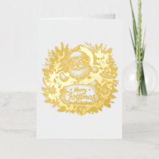 Carte De Vacances En Aluminium Merry Christmas Holiday Wish Card