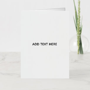 Carte De Vacances En Aluminium Minimaliste Blanc Élégant pour Toutes les Occasion