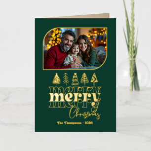 Carte De Vacances En Aluminium Nature Luxe Main tirée Joyeux Noël Photo