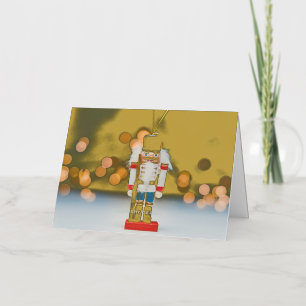 Carte De Vacances En Aluminium Noël SlipperyJoe nutcracker figurine ornement