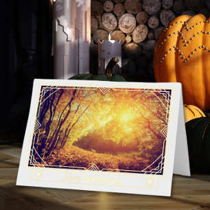 Carte De Vacances En Aluminium Réflexions de gratitude Thanksgiving