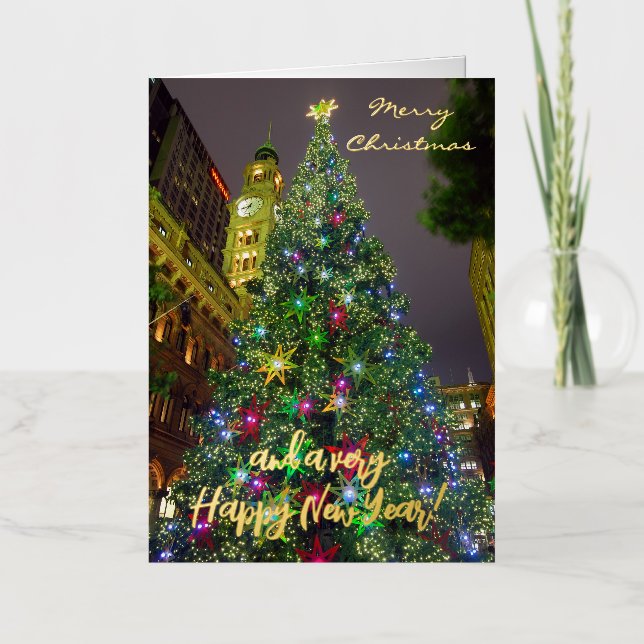 Carte De Vacances En Aluminium Sydney Australie Joyeux Noël (Recto)