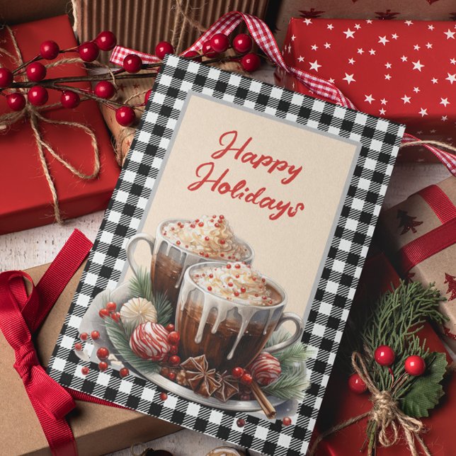 Carte de vacances en cacao de Noël Buffalo (Créateur téléchargé)