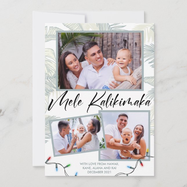 Carte de vacances en collage de photos Mele Kaliki (Devant)