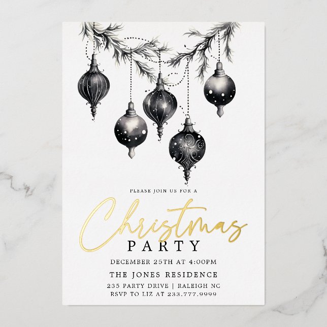 Carte de vacances en papier d'aluminium (Recto)