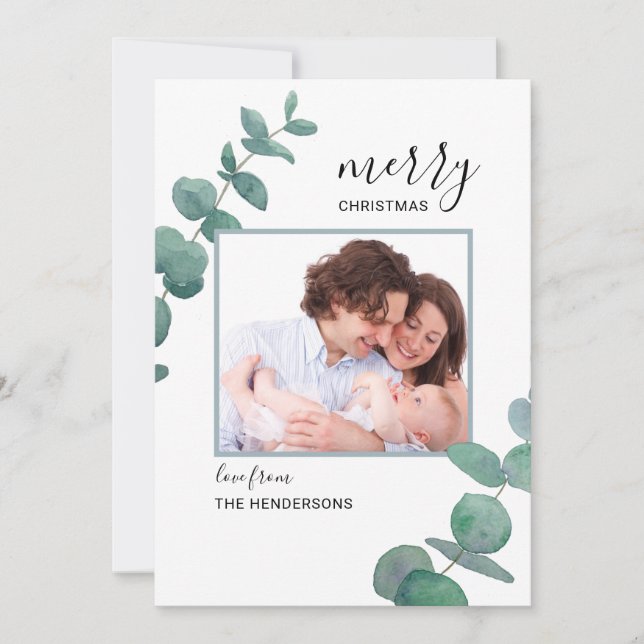 Carte de vacances Eucalyptus Photo Christie (Devant)