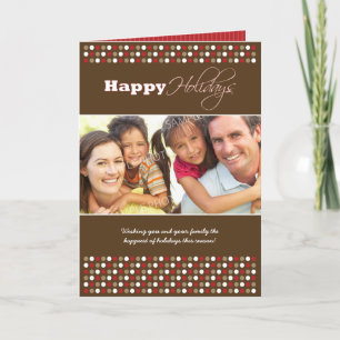 Carte de vacances famille À petits pois au chocola