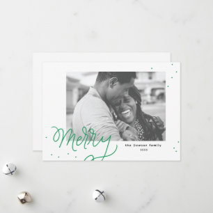 Carte de vacances festive avec confettis joyeux