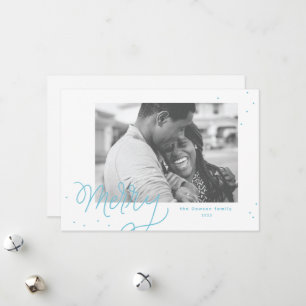 Carte de vacances festive avec confettis joyeux