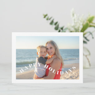 Carte de vacances festive en spirale amusante