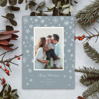 Carte de vacances Fête de Feu de Neige tirée à la