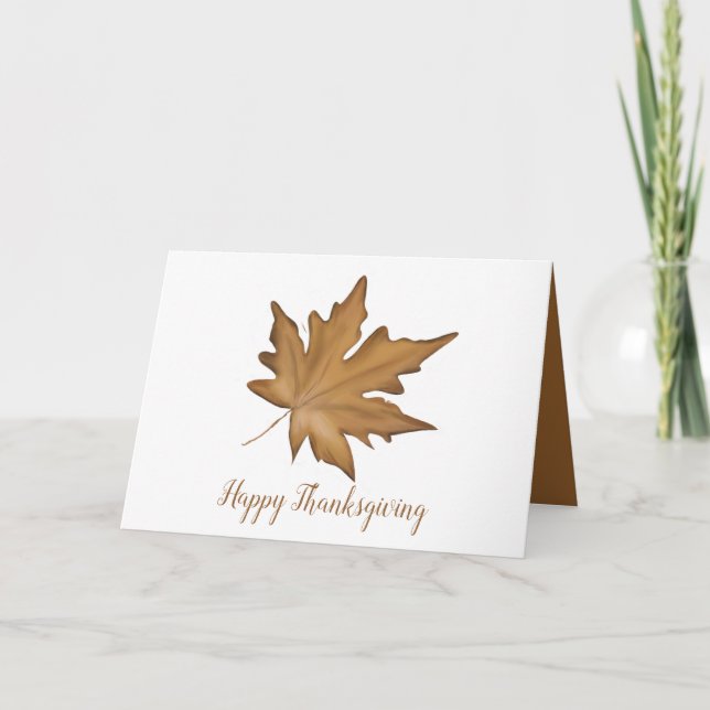 Carte de vacances Feuilles d'Automne (Devant)