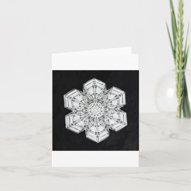 Carte de vacances flocon de neige 5 (Devant)