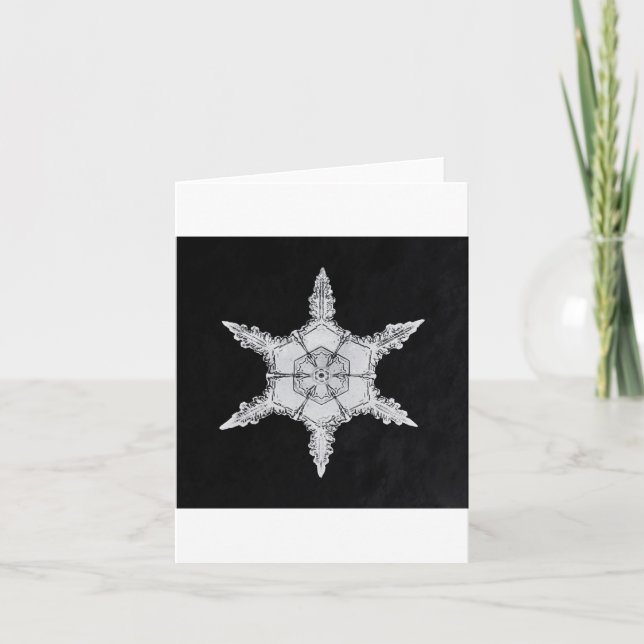 Carte de vacances flocon de neige 6 (Devant)